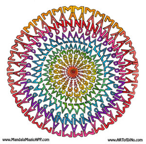 Spinning Mandala Magic Art Of Dino