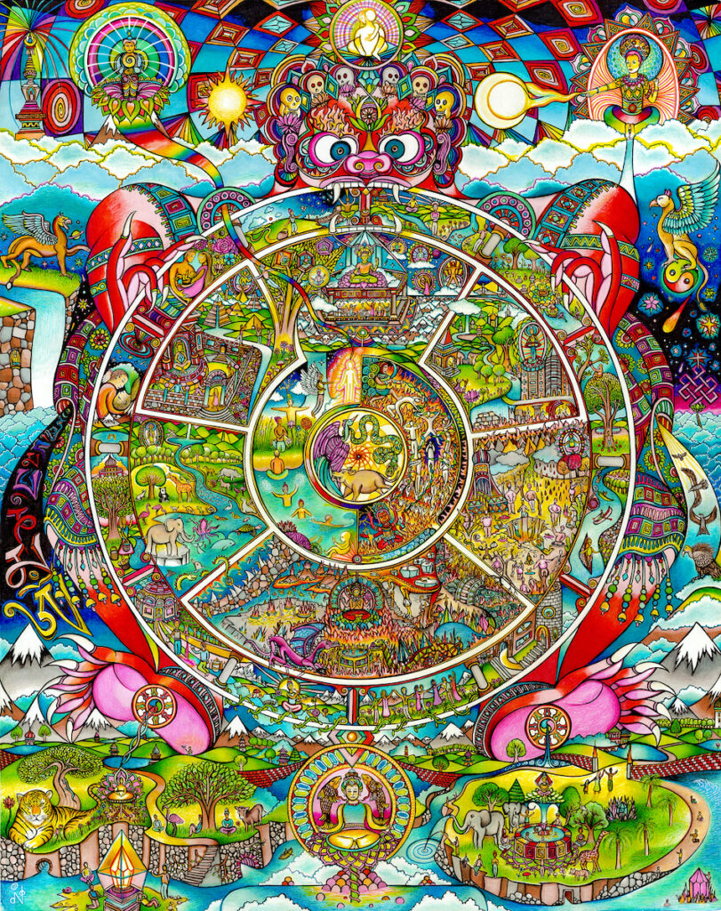 Wheel of Samsara - Art of diNo